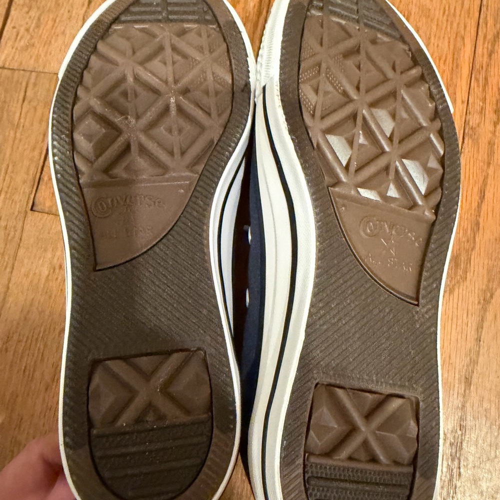 Converse Navy and White Allstar Unisex Sneakers. 7.5 women’s 5.5 mens New In Box - Picture 4 of 5